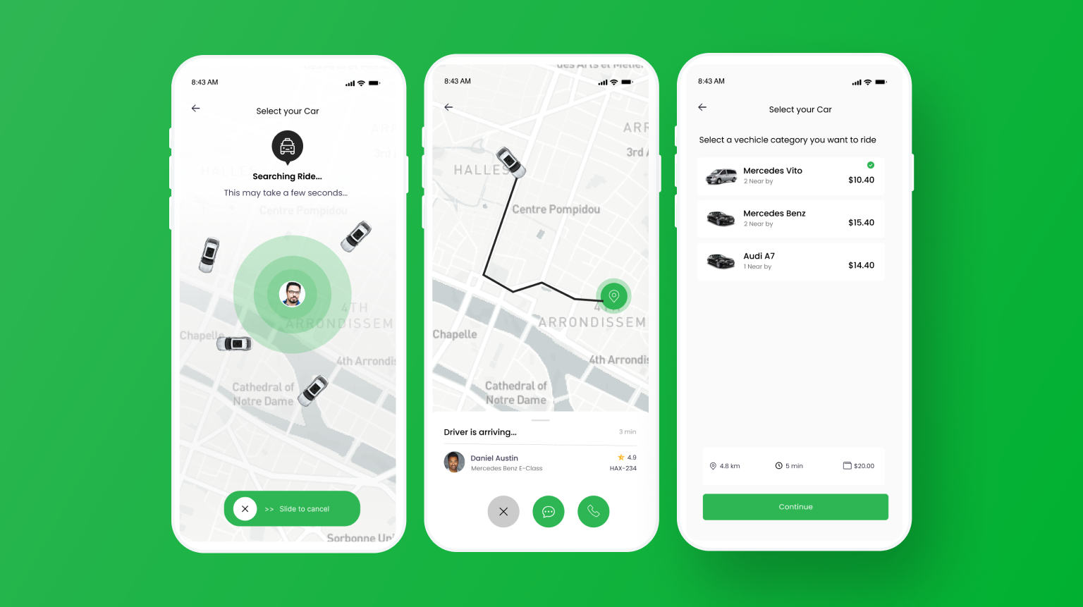 Raido Carpooling Taxi Booking App Template Flutter by